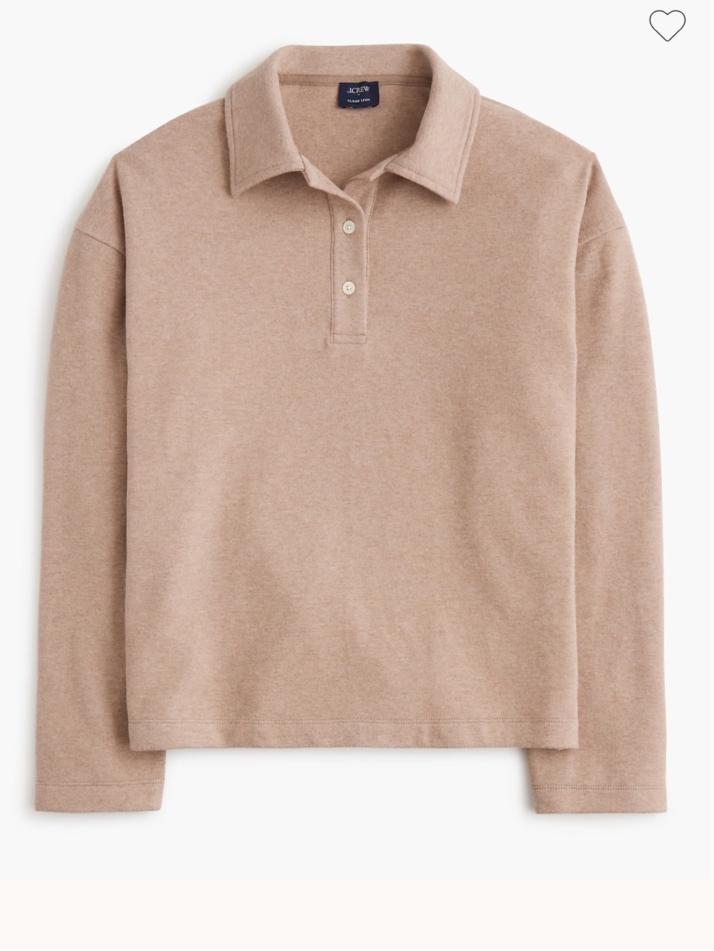 J. crew factory Polo sweatshirt in cloudspun yarn
